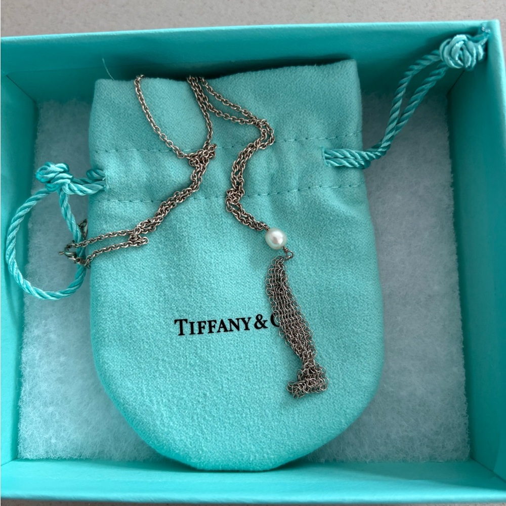 Tiffany&Co Elsa Peretti Mesh Tassel Pendant